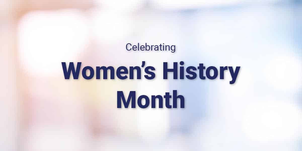 Women's history month banner