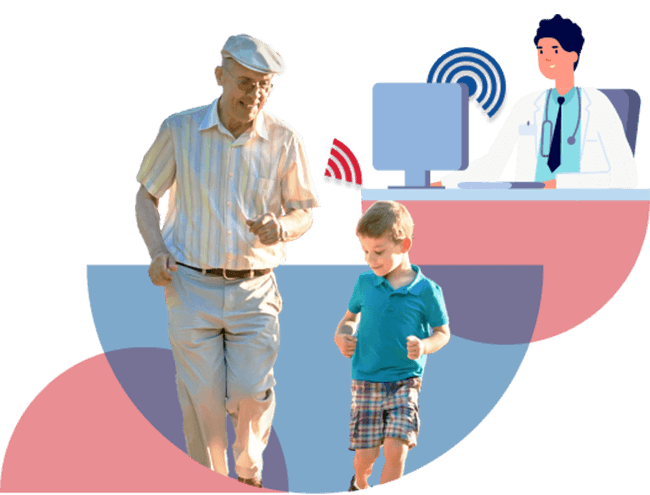 pace-senior-running senior running with child