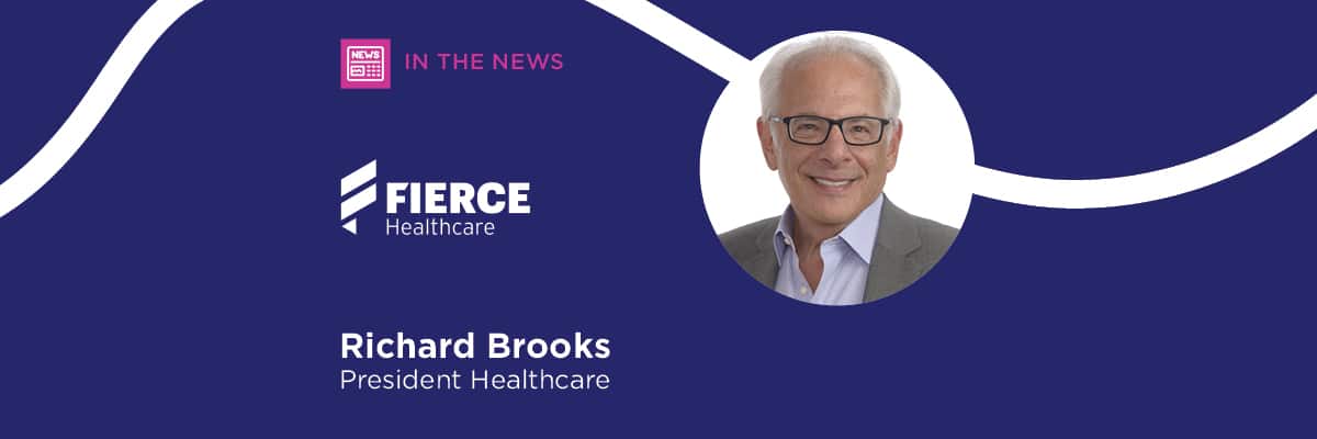 Healthcare President Richard Brooks news graphic