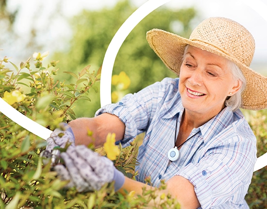 Woman Gardening Wearing PERS