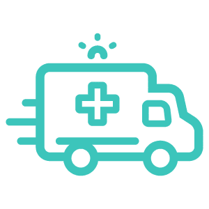 ambulance icon teal